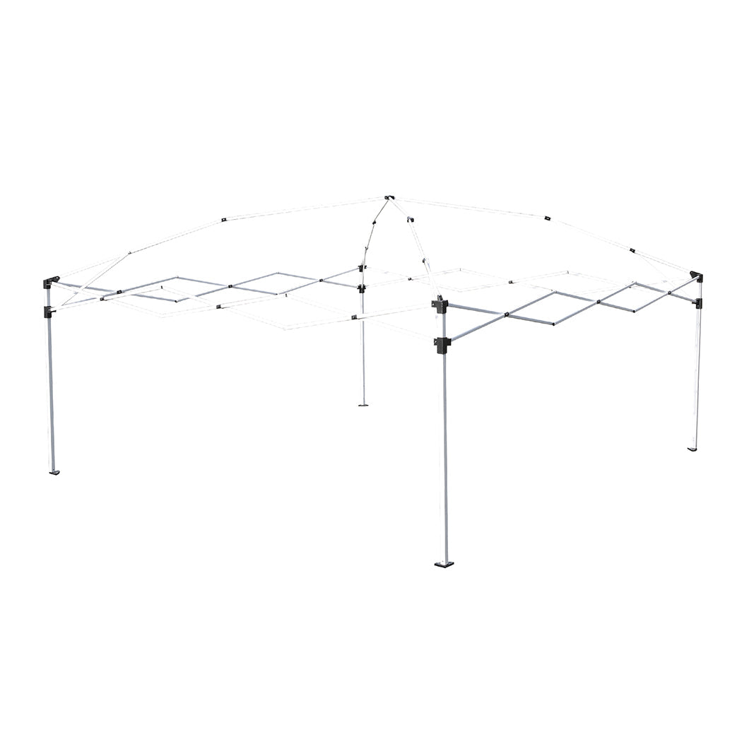 Mountview Gazebo 3x3m Pop Up Marquee Grey