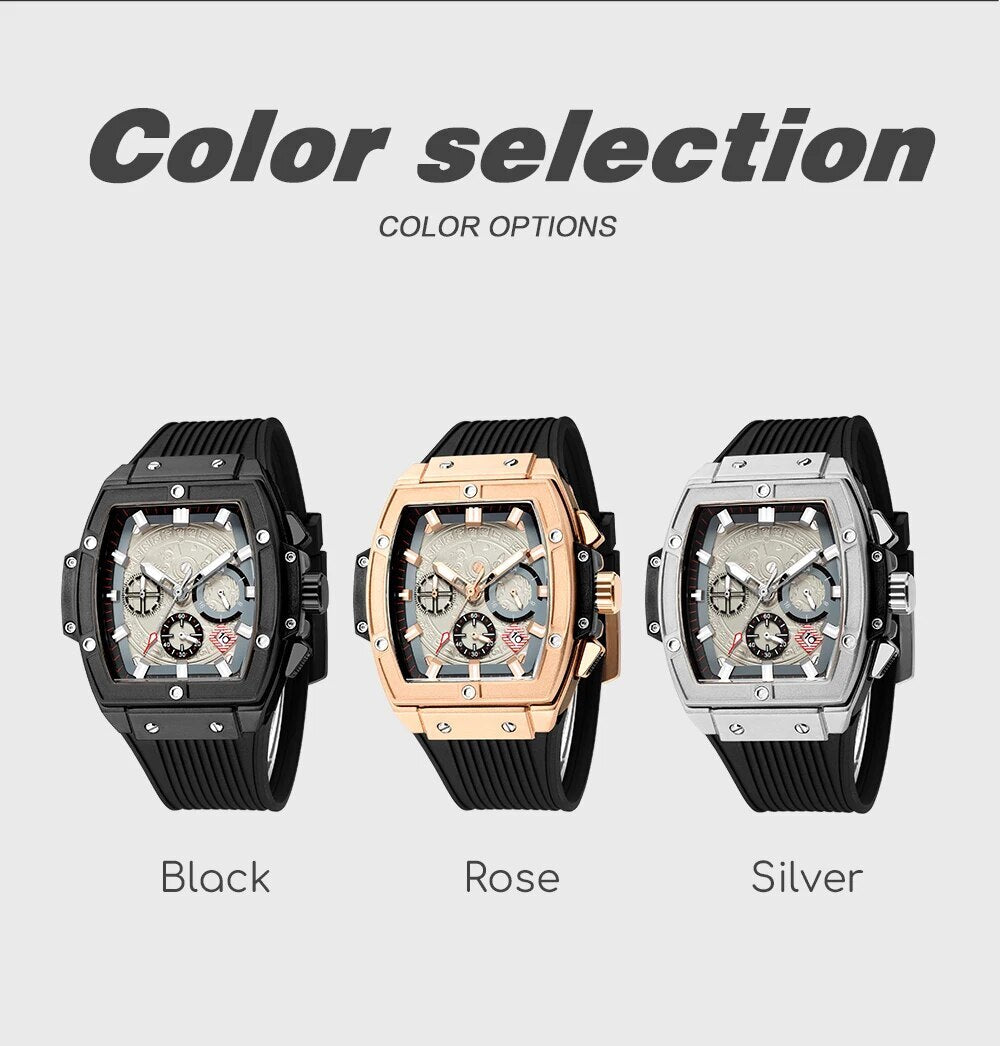 RUIMAS Watch for Men Fashion Luxury Sport Military Watches Silicone Strap Waterproof Quartz Casual Wristwatch Clock Montre Homme-4