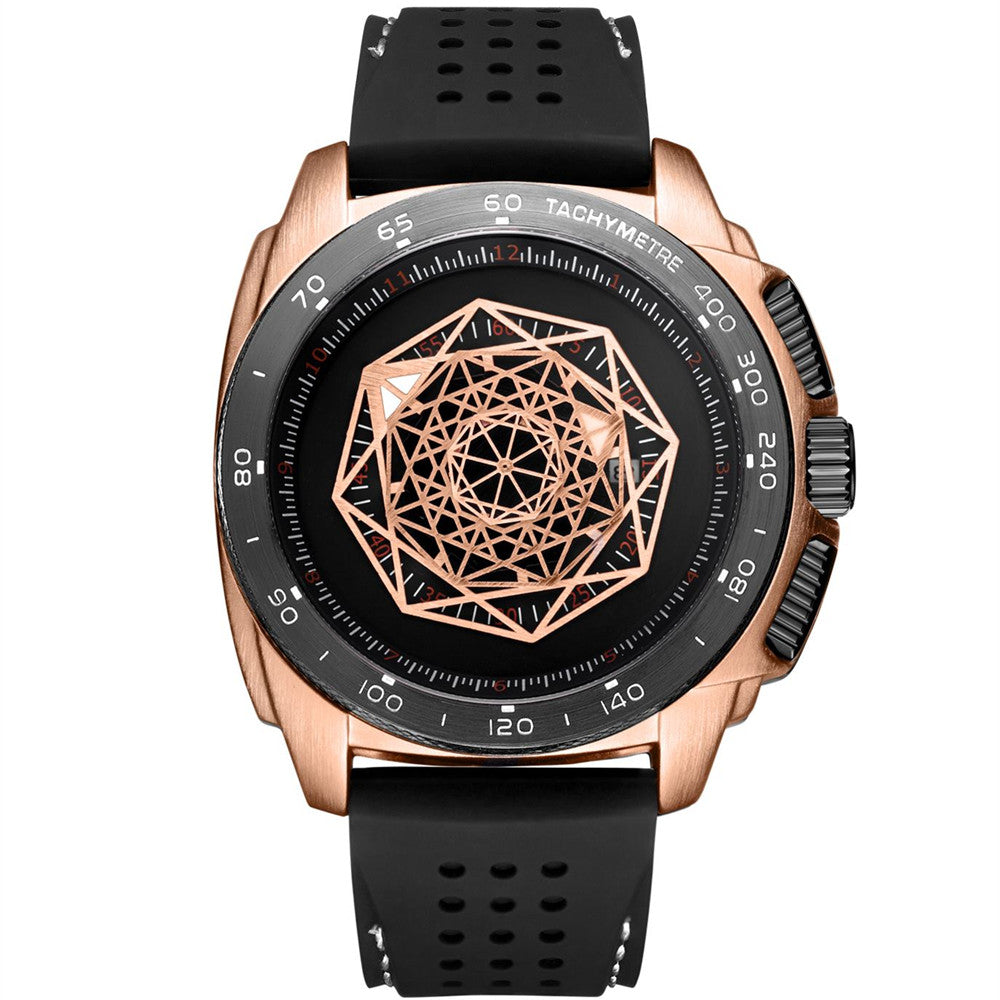 RUIMAS Men Silicone Band Quartz Casual Wrist Watches Large Dial Sport Military Watch Clock Luminous Waterproof Relogio Masculino-8