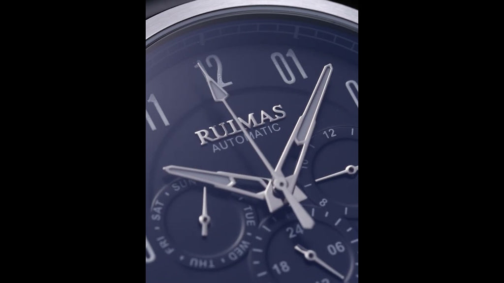 RUIMAS Luxury Casual Sport Watch for Men's Automatic Mechanical Watches Leather Luminous Man Clock Wrist Watch Chronograph 6785