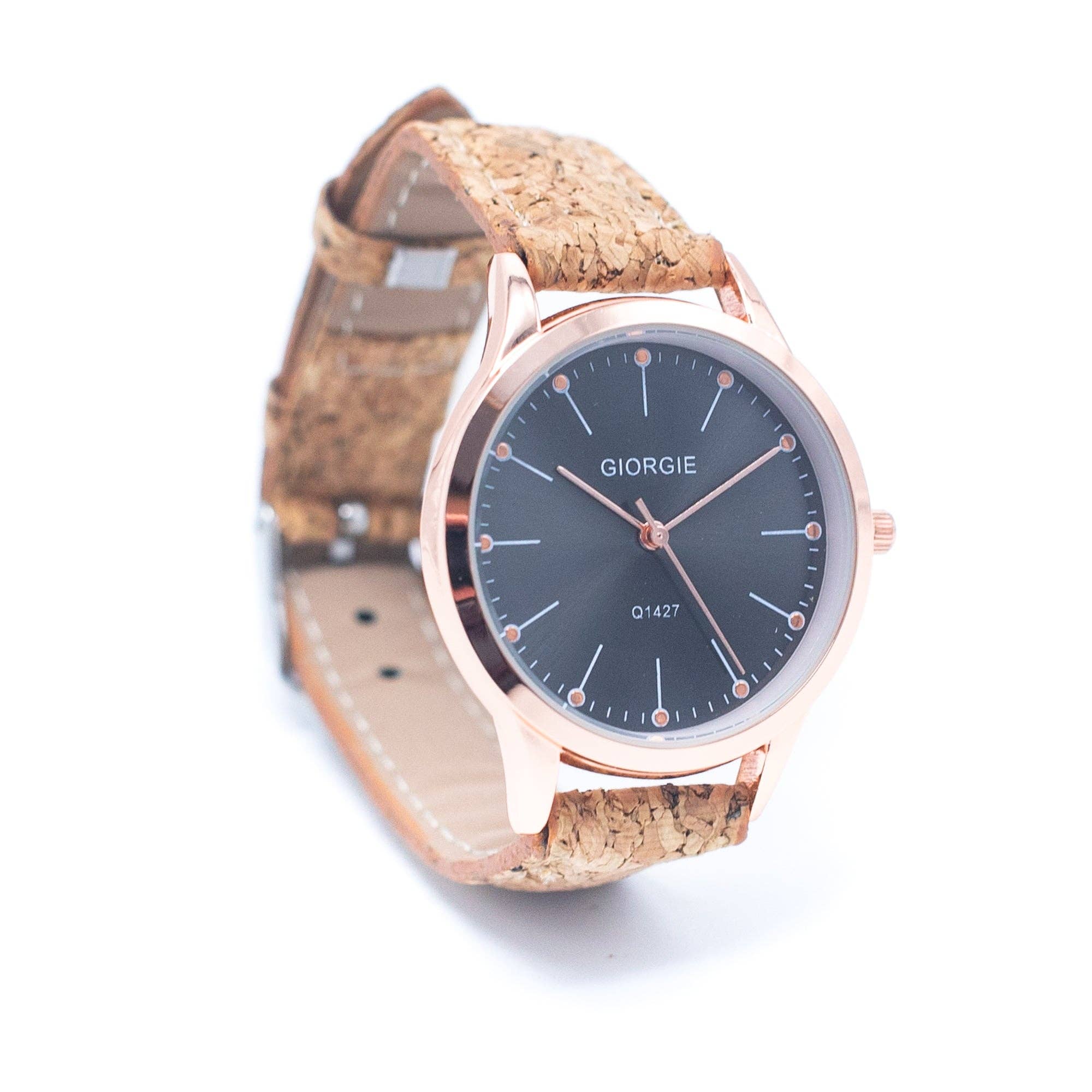 Natural Portuguese Cork Unisex Watch-3