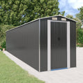 NNEVL Garden Shed Anthracite 192x855x223 cm Galvanised Steel-0