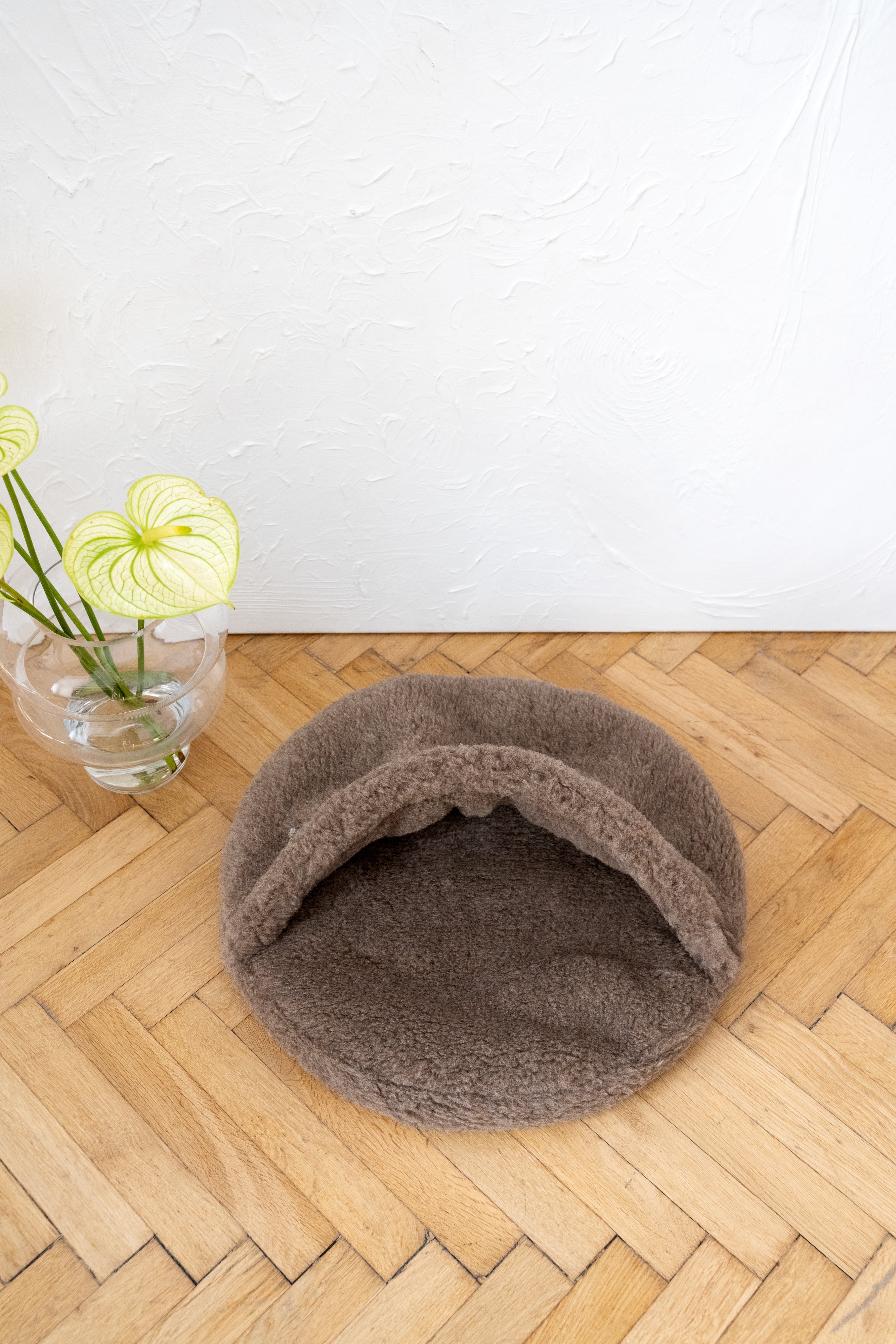 Natural Wool Pet Cave - Beige-3