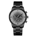 Trnda Men's Black Stainless Steel Watch, Gray Dial | Trn-43b-0