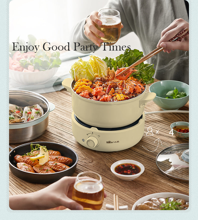 NNEDSZ BEAR Multifunction Cooking Pot Hot Pot DHG-B25Z1-2