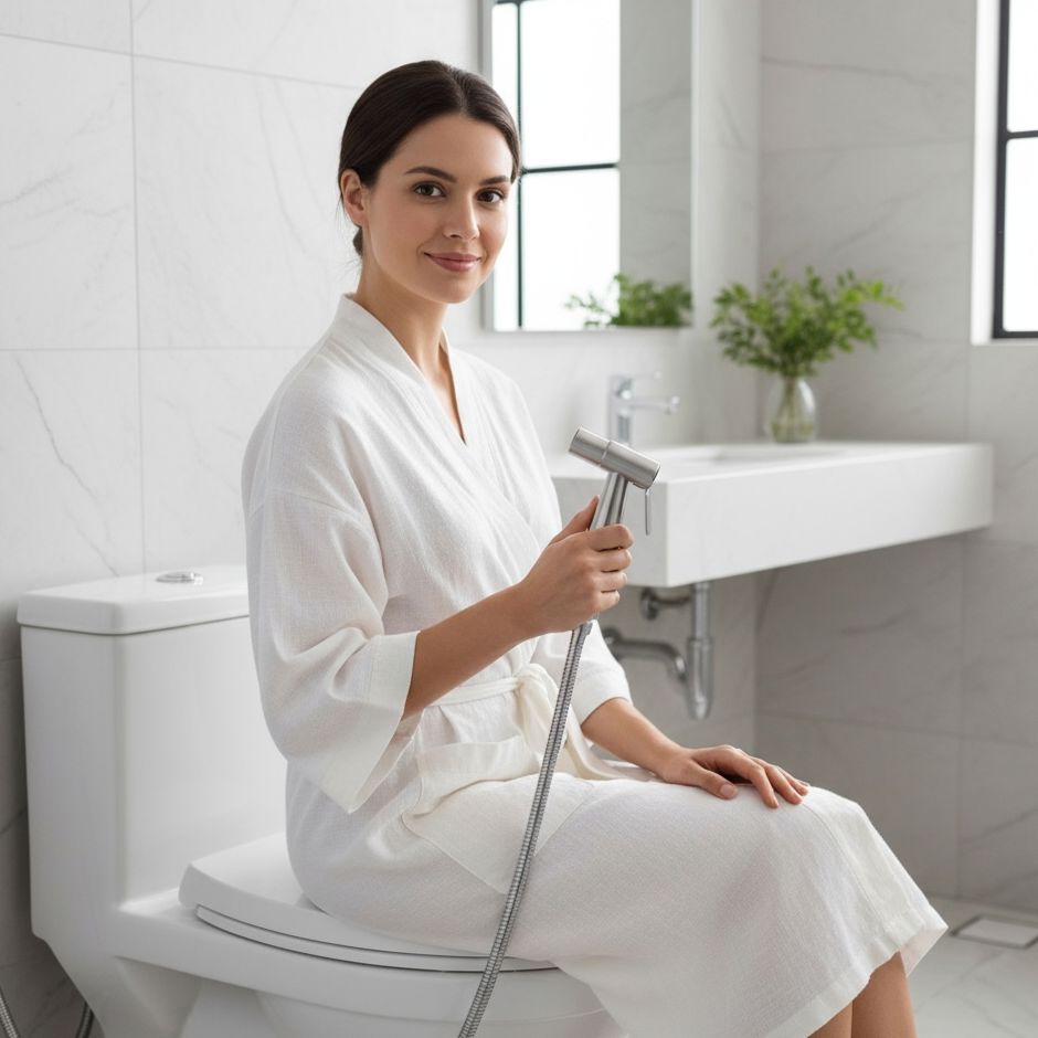 Conor Ember 1.0 Silver Handheld Bidet Spray with Kit