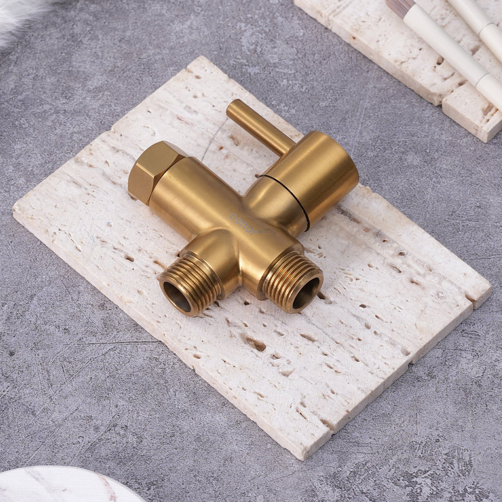Conor T Adapter/T Valve Gold